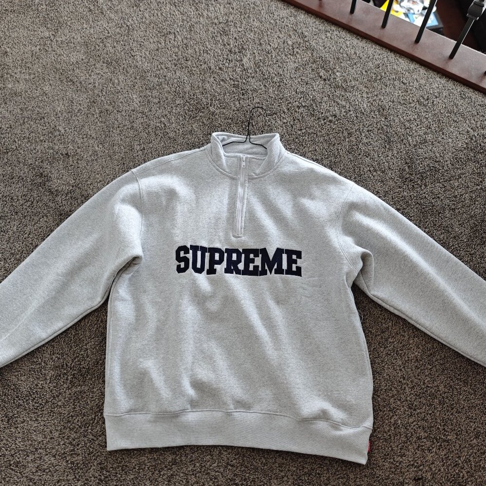 Supreme Collegiate Half Zip Pullover quarter zip fw 24